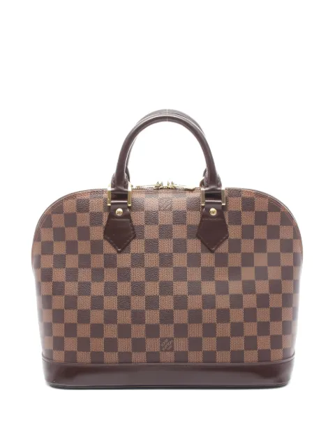 Louis Vuitton Pre-Owned bolsa de mano Alma Damier Ebene de piel 2004