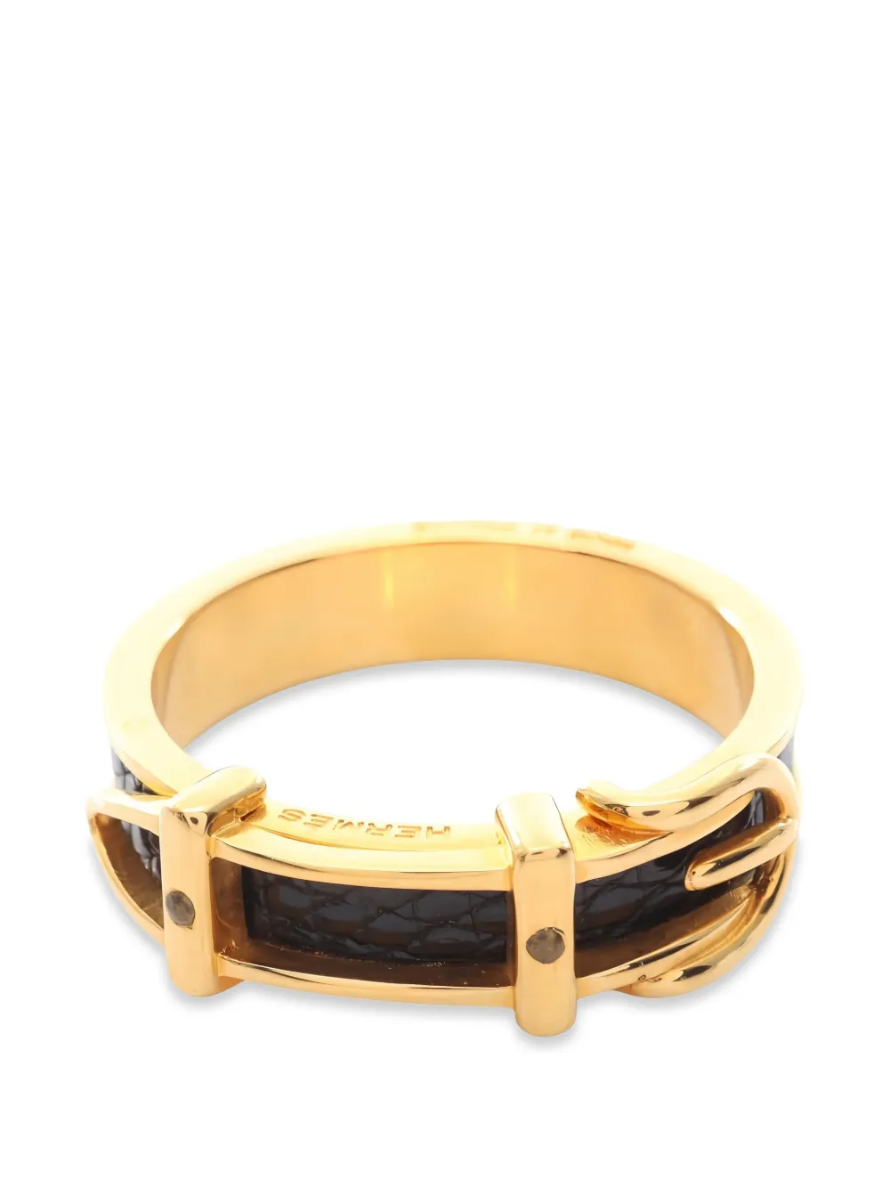 Hermès Pre-Owned Anello in pelle anni '10 - Oro