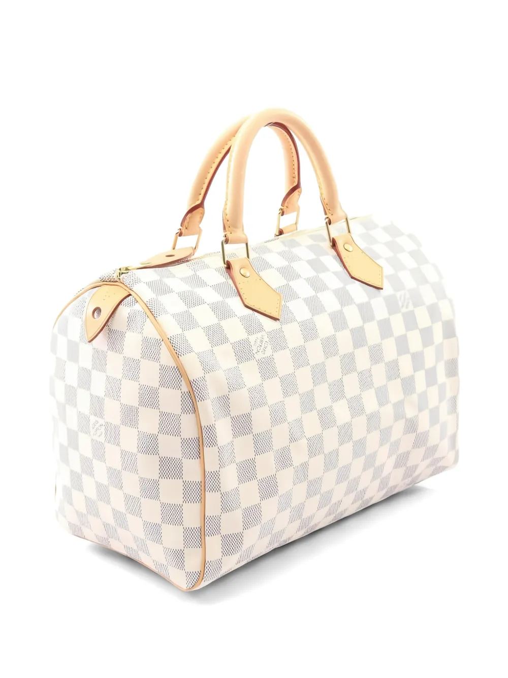  Louis Vuitton Pre-owned 2006 30 Speedy Damier Azur Handbag - White 