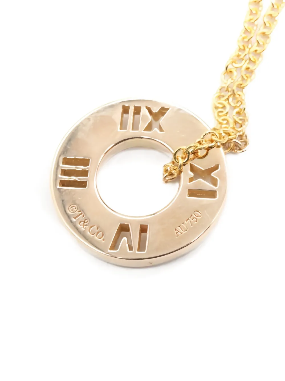 2010s Atlas Diamond Round-Pendant Necklace