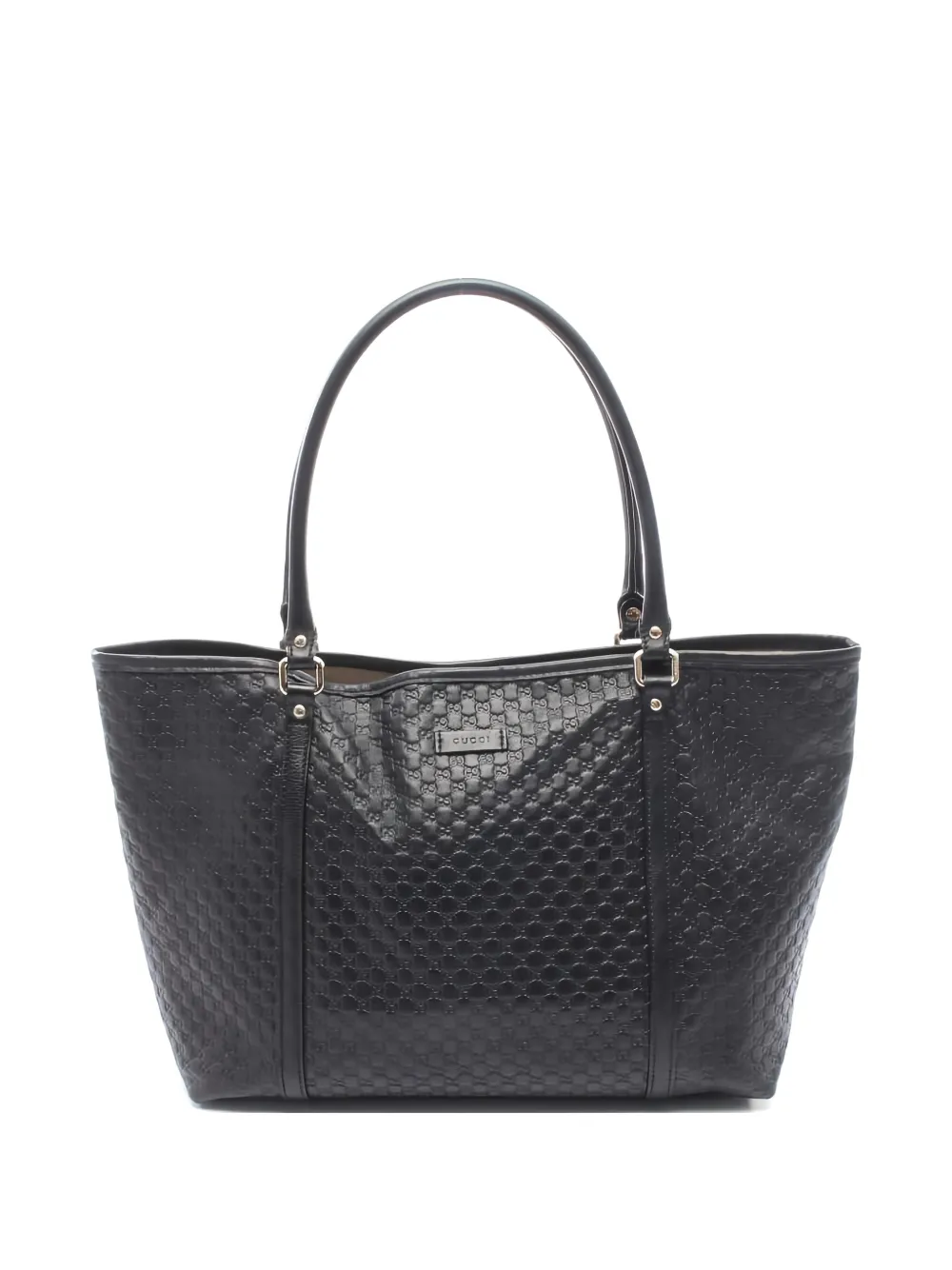 Gucci Pre-Owned 2010s Micro GG Guccissima monogram-pattern tote bag - Nero