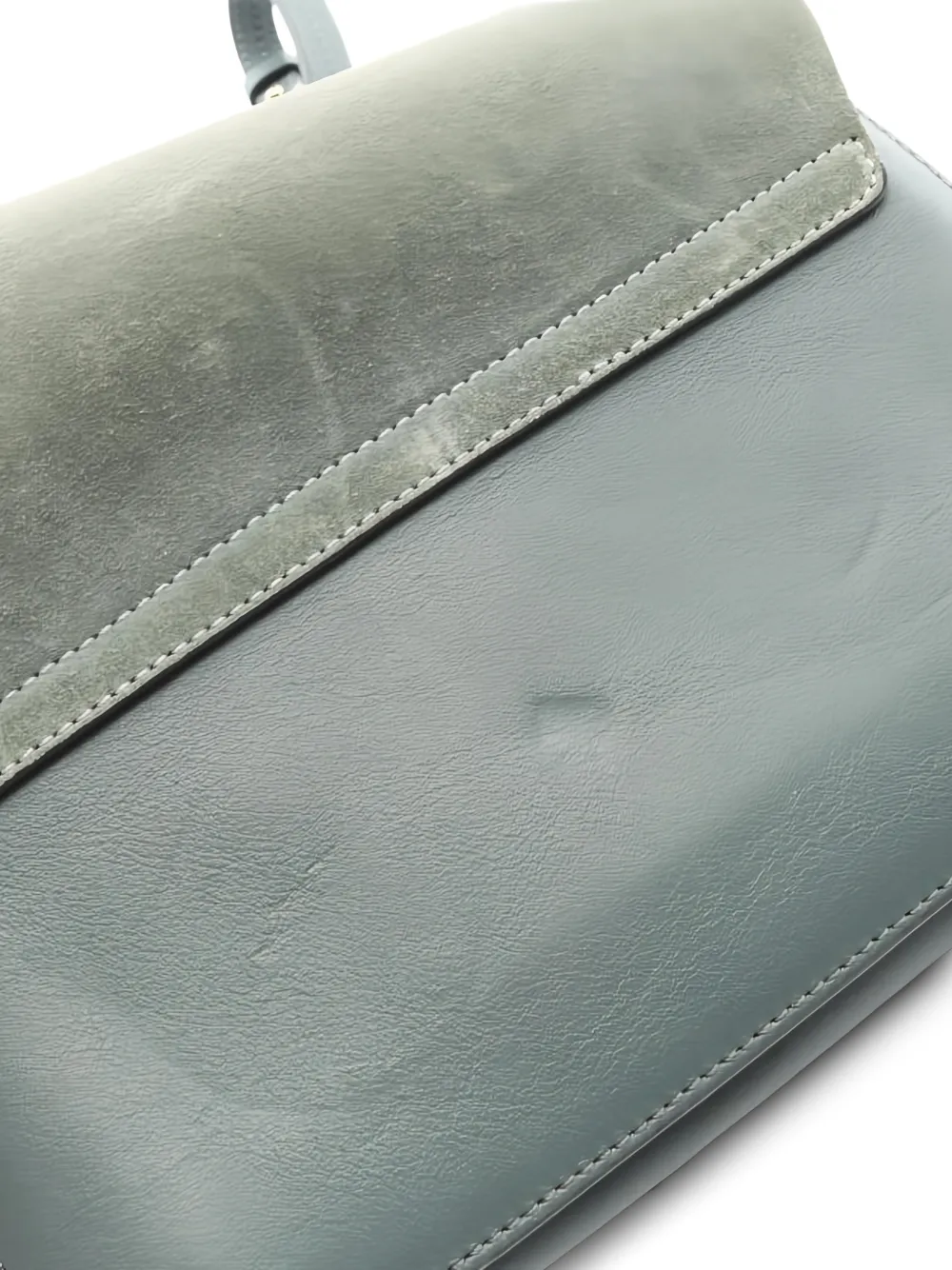 Chloé Pre-Owned 2000s Faye Suede Leather Shoulder Bag | Blue