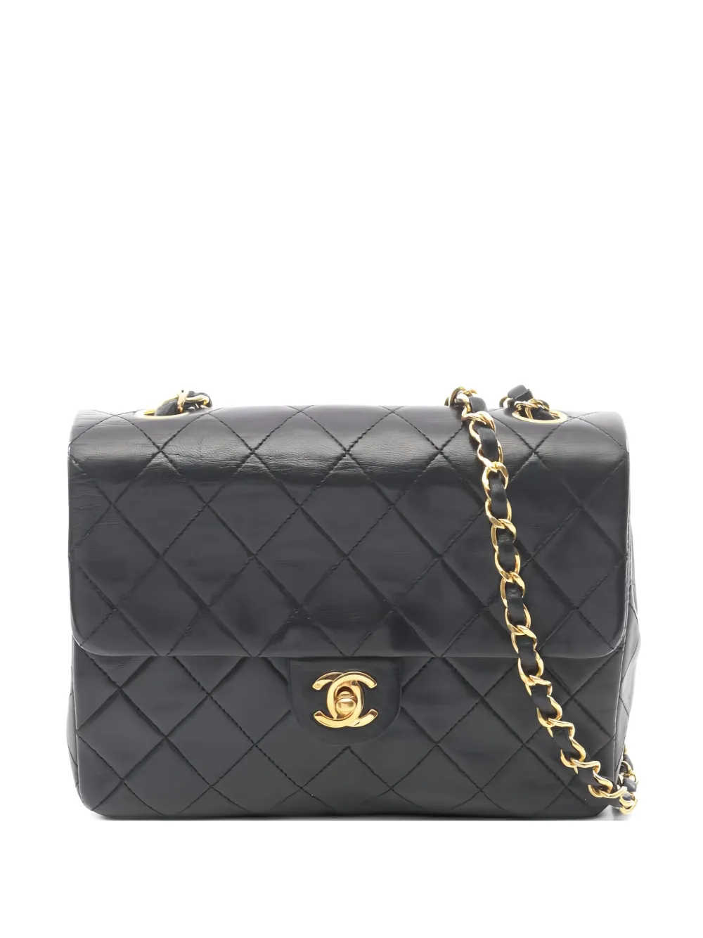 CHANEL Pre-Owned 1989-1991 Mini Matelassé 20 chain-strap shoulder bag - Nero