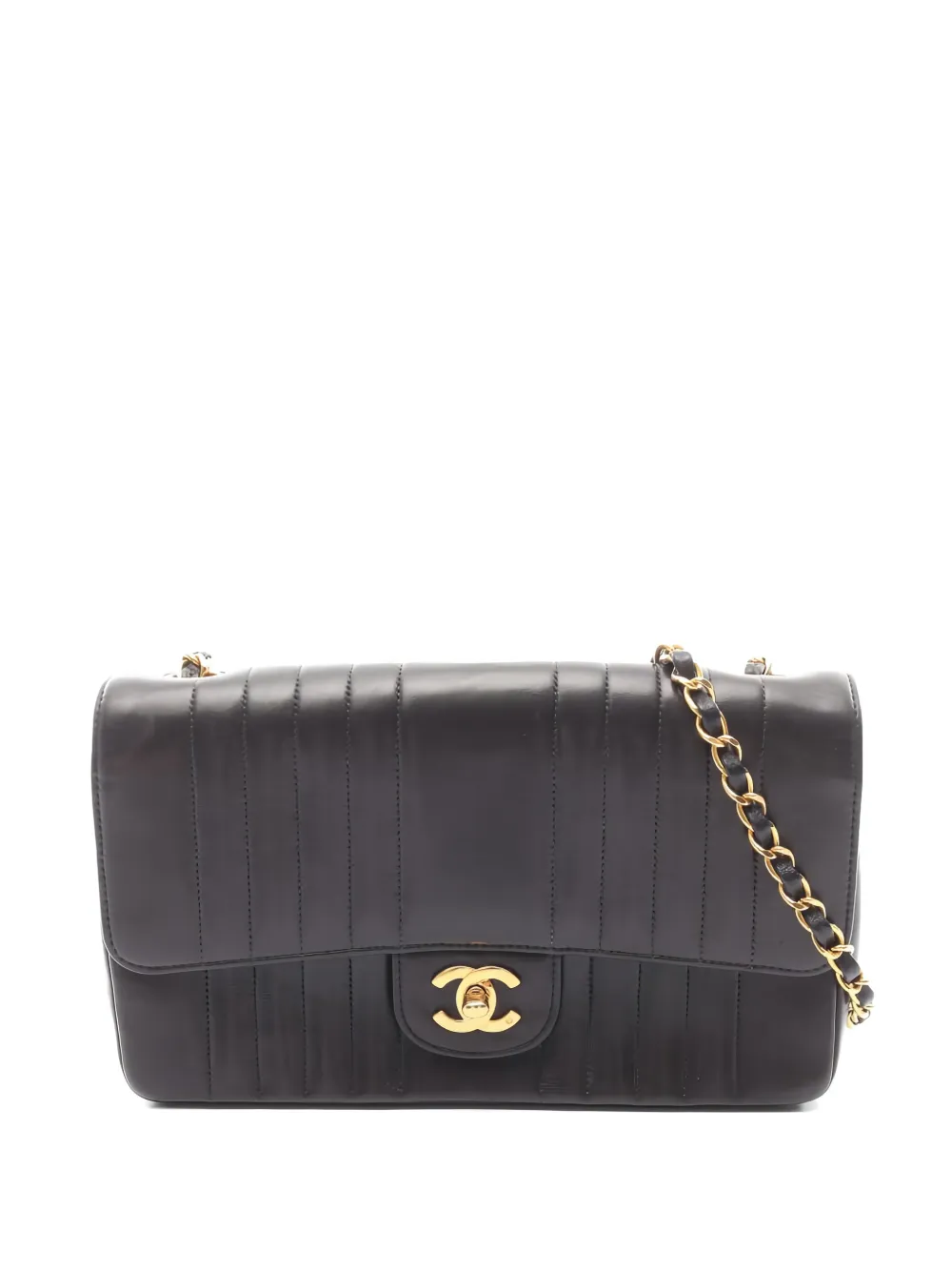 CHANEL Pre-Owned 1991-1994 Mademoiselle chain-strap leather shoulder bag - Nero