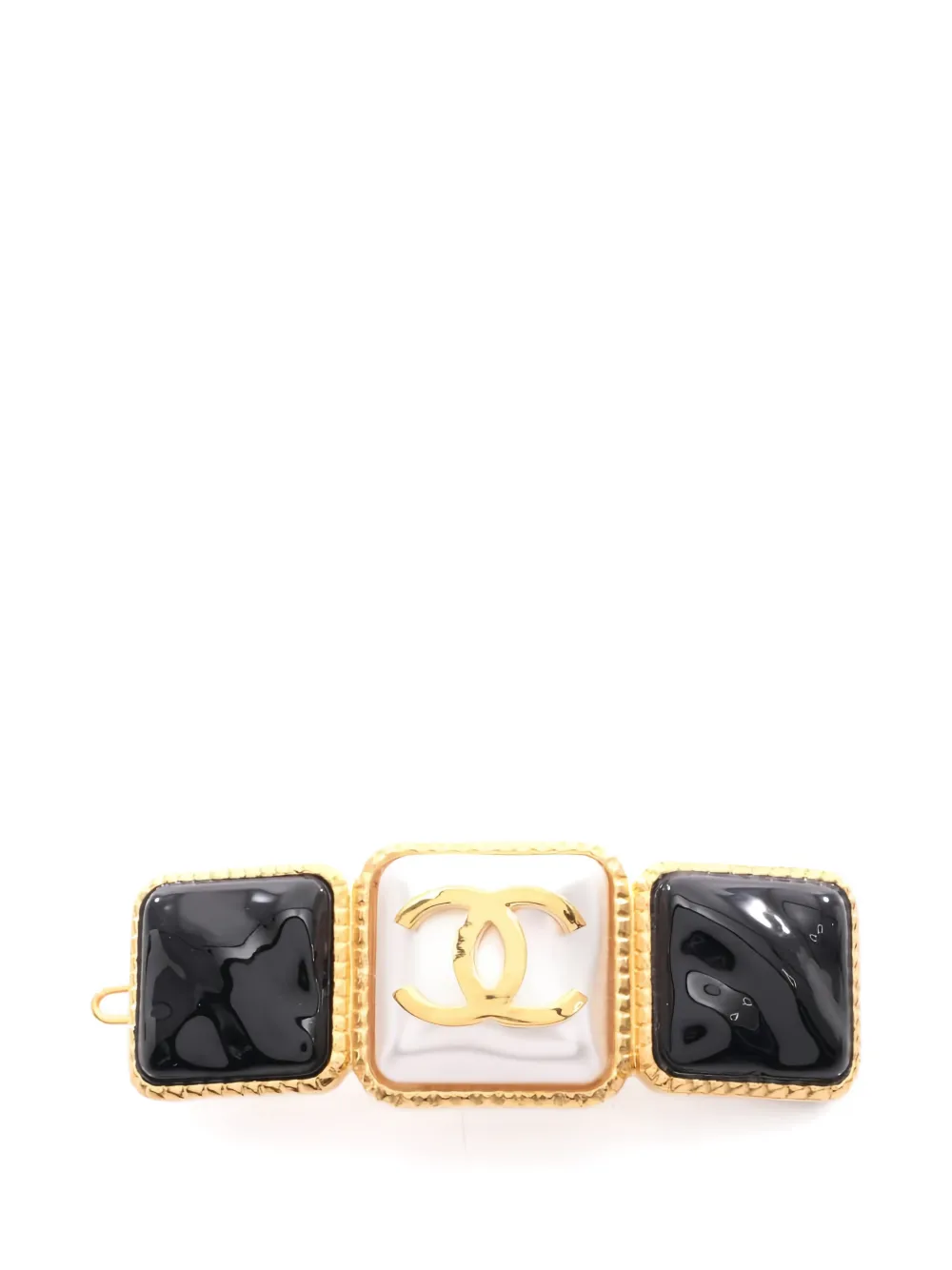 CHANEL Pre-Owned 1986-1988 coco mark barrette - Gold