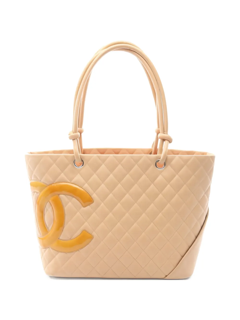 CHANEL Pre-Owned 2005-2006 Large Cambon Line quilted tote bag - Toni neutri