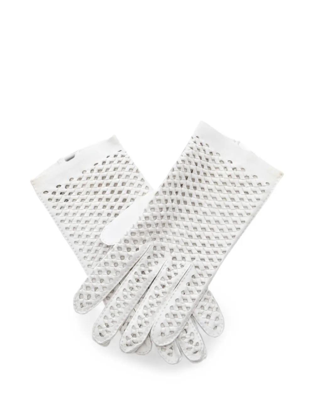 Hermès Pre-Owned 2000s lambskin gloves - Bianco