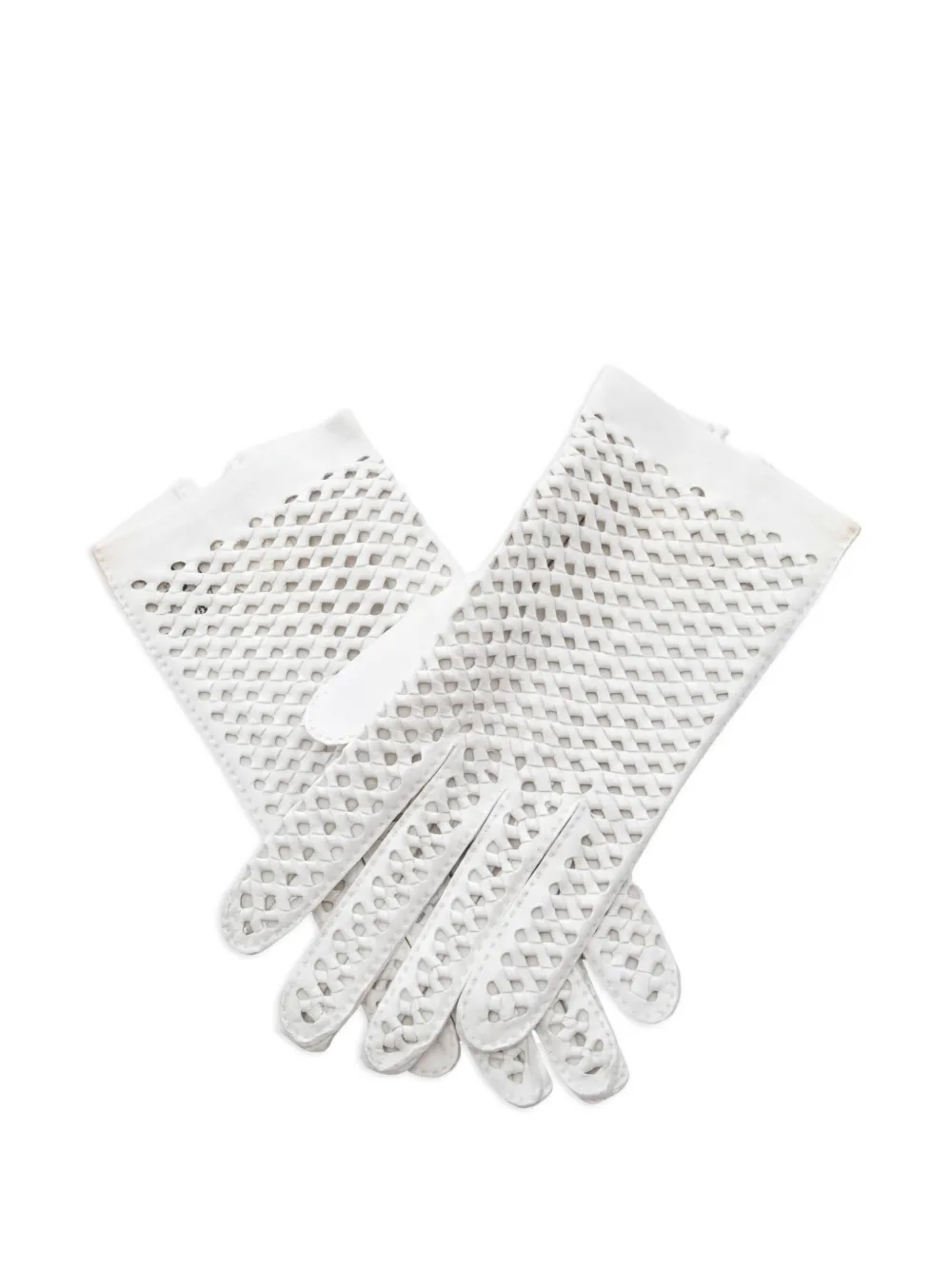 Hermès Pre-Owned 2000s lambskin gloves - Weiß