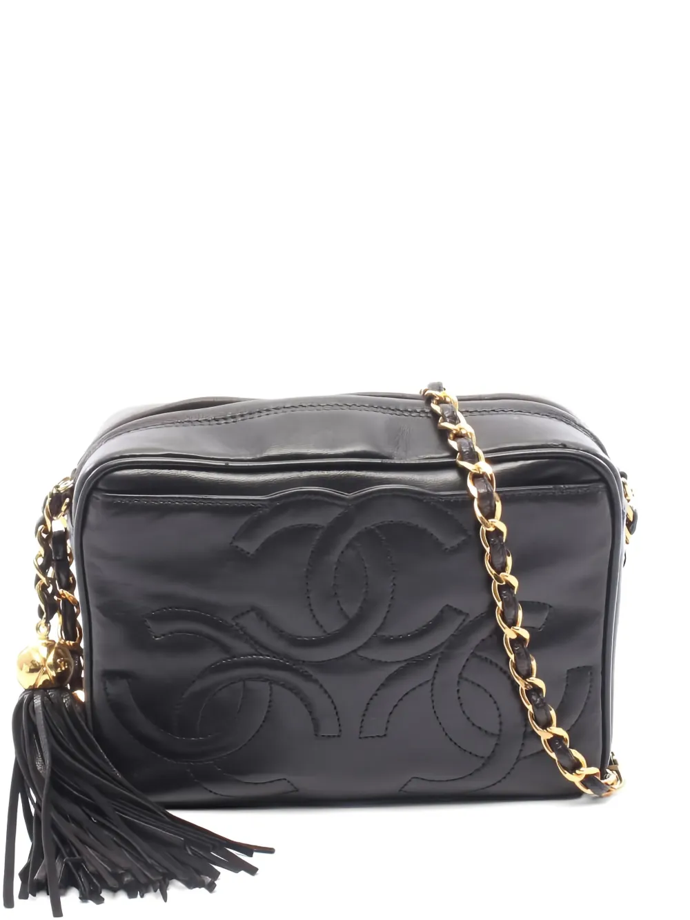 CHANEL Pre-Owned 1996-1997 coco mark chain shoulder bag - Nero