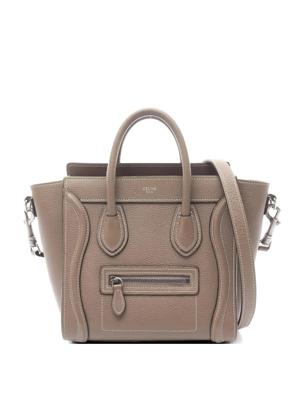 Celine Pre-Owned 2000s Nano leather tote bag - Marrone