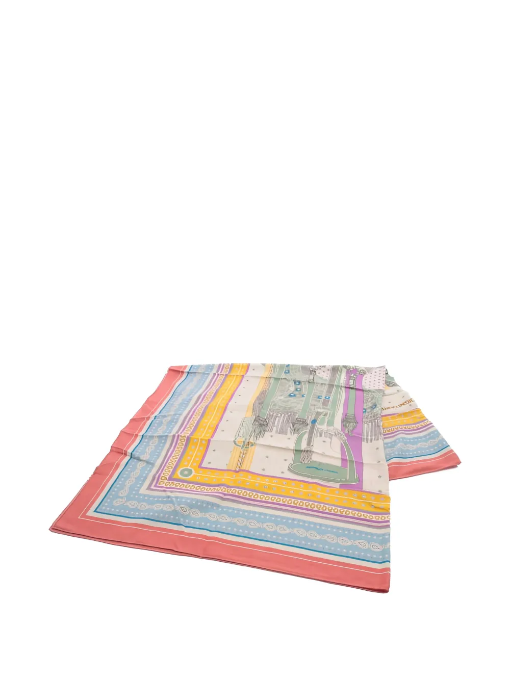 Hermès Pre-Owned Selle De Dignitaire patterned scarf - Toni neutri
