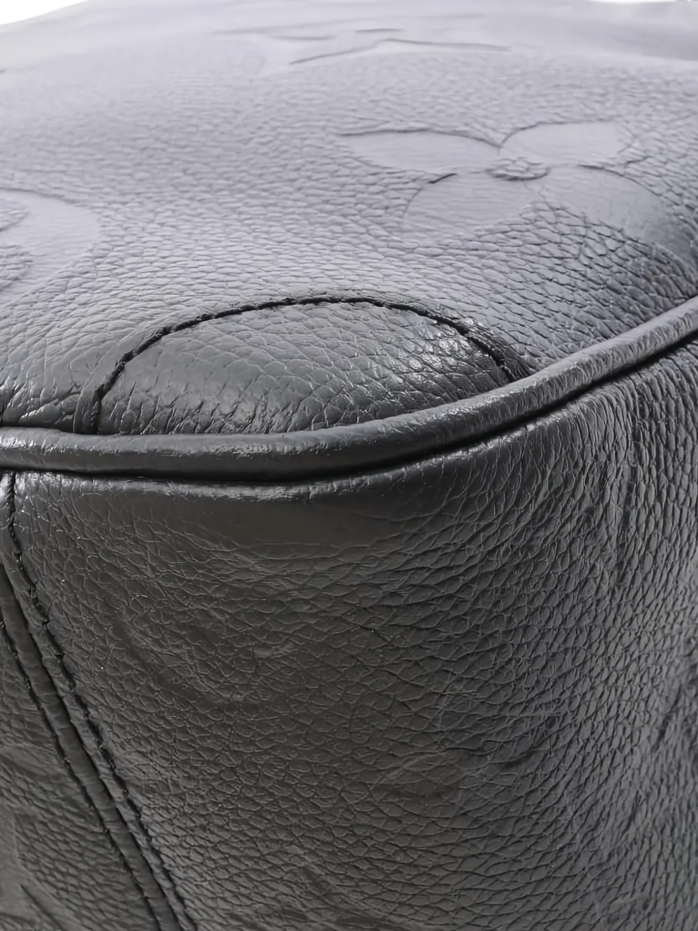 1910s Monogram-Embossed Leather Tote Bag