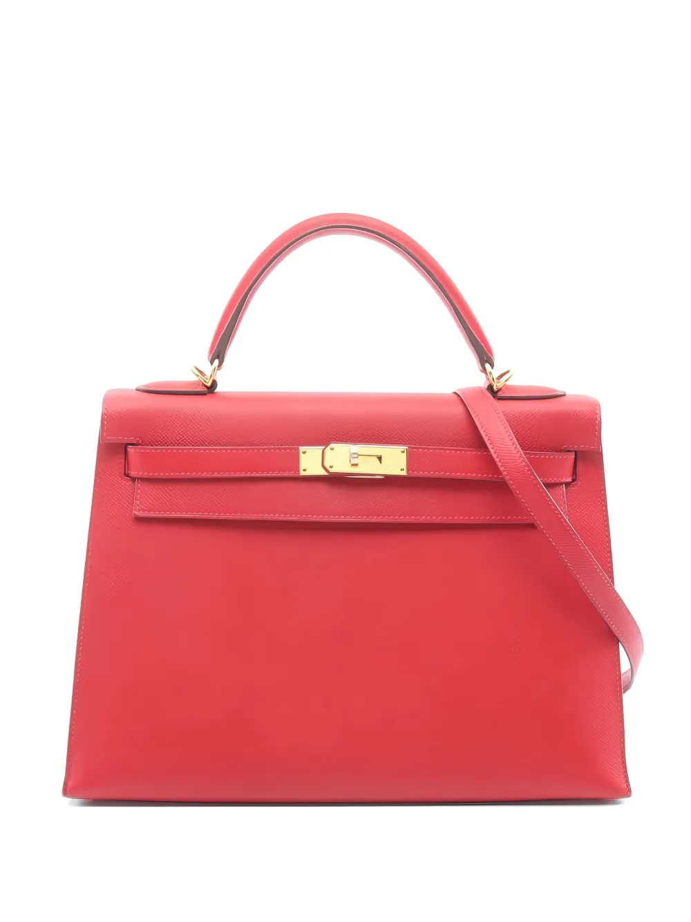 Hermès Pre-Owned 2015 Kelly two-way epsom leather handbag - Red