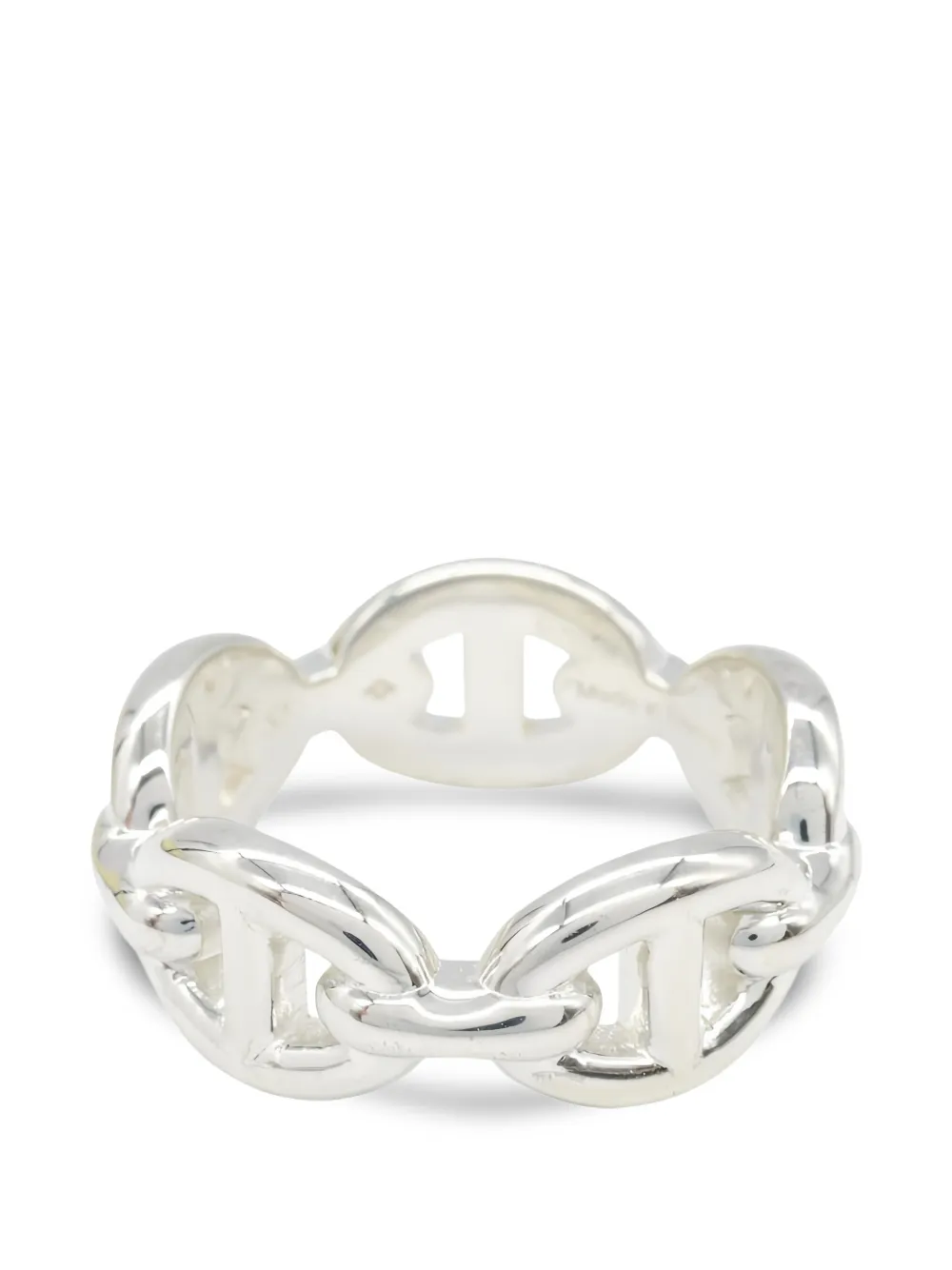 Hermès Pre-Owned 2010s Chaine d'Ancre Enchainee ring - Argento