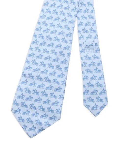 Hermès Pre-Owned 2010s horse-pattern silk tie