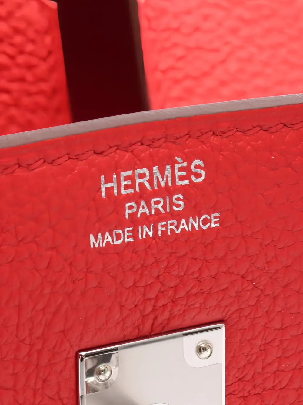 2025 25 Birkin Rouge Tomato Red Togo Tote Bag