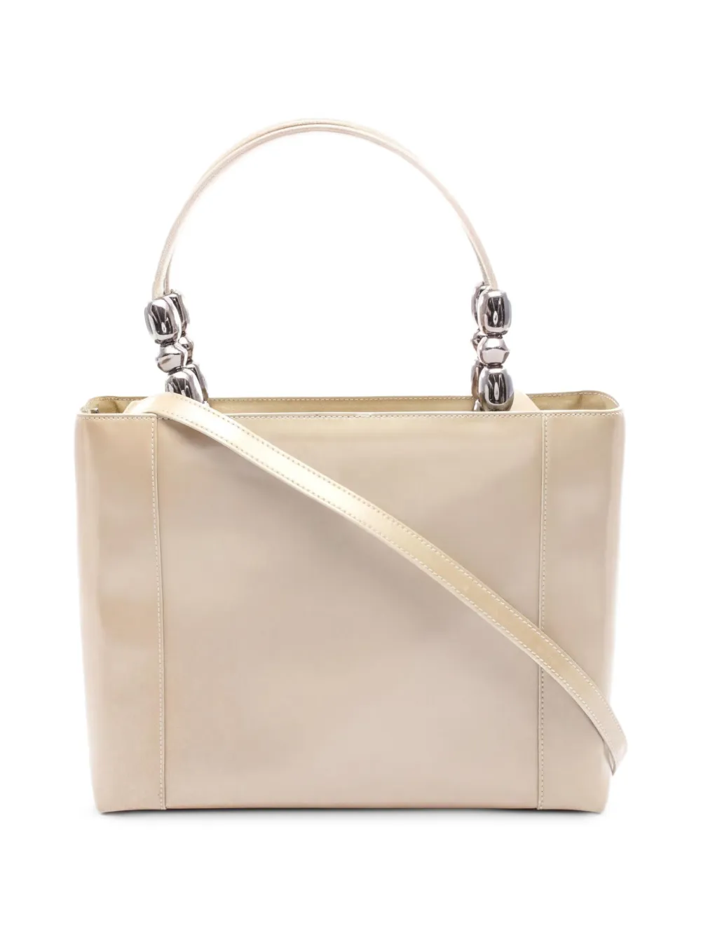 Christian Dior Pre-Owned 2000s Maris Pearl leather handbag - Neutrals