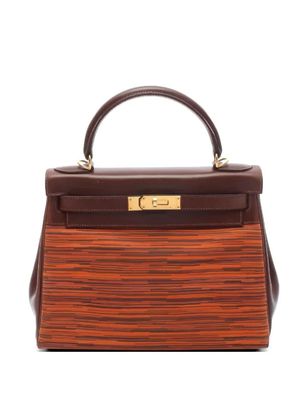 Hermès Pre-owned 2001 Kelly Leather Handbag in Brown