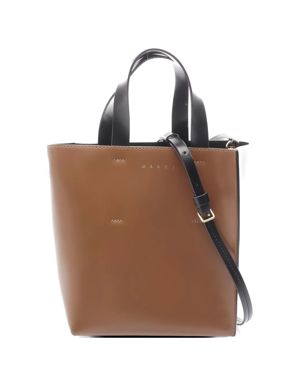 Marni Pre-Owned Borsa tote Museo in pelle anni 2010 - Marrone