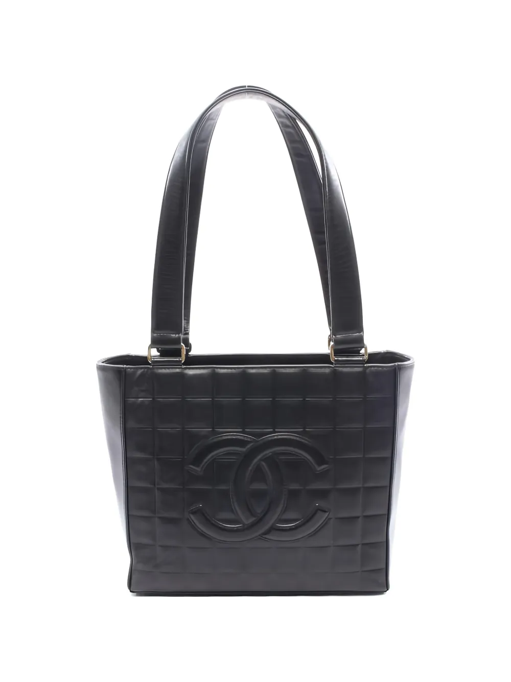 CHANEL Pre-Owned 2002-2003 coco mark lambskin shoulder bag - Nero