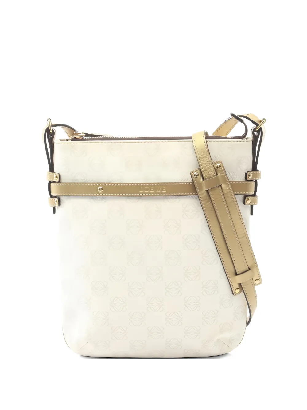 Loewe Pre-Owned Borsa Anagram Repeat anni 2000 - Bianco