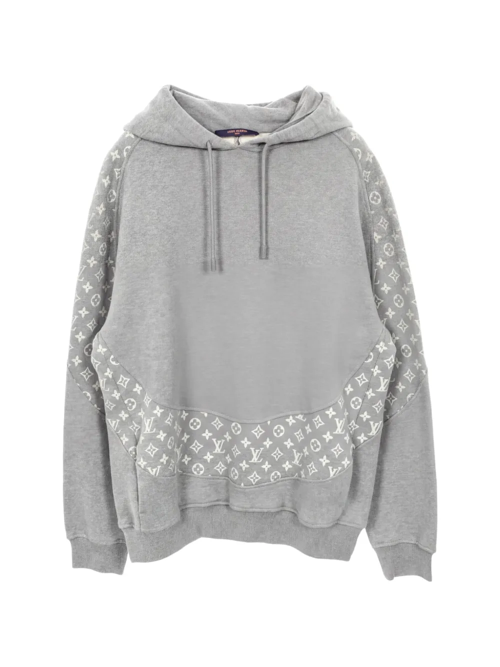 Louis Vuitton Pre-Owned Circle Cut Hoodie mit Monogramm-Print - Grau