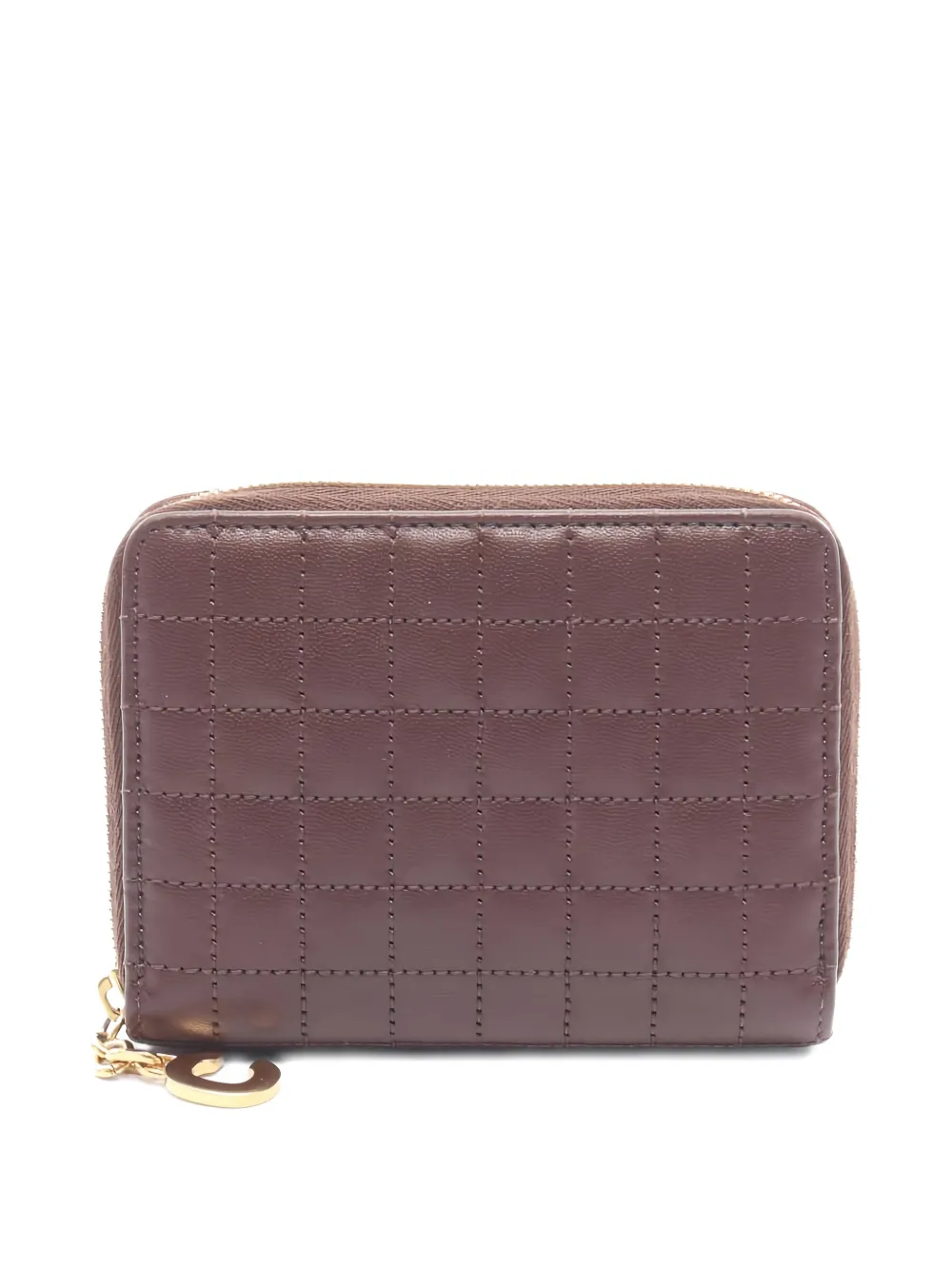 Celine Pre-Owned Portafoglio trapuntato con ciondolo C anni 2000 - Marrone