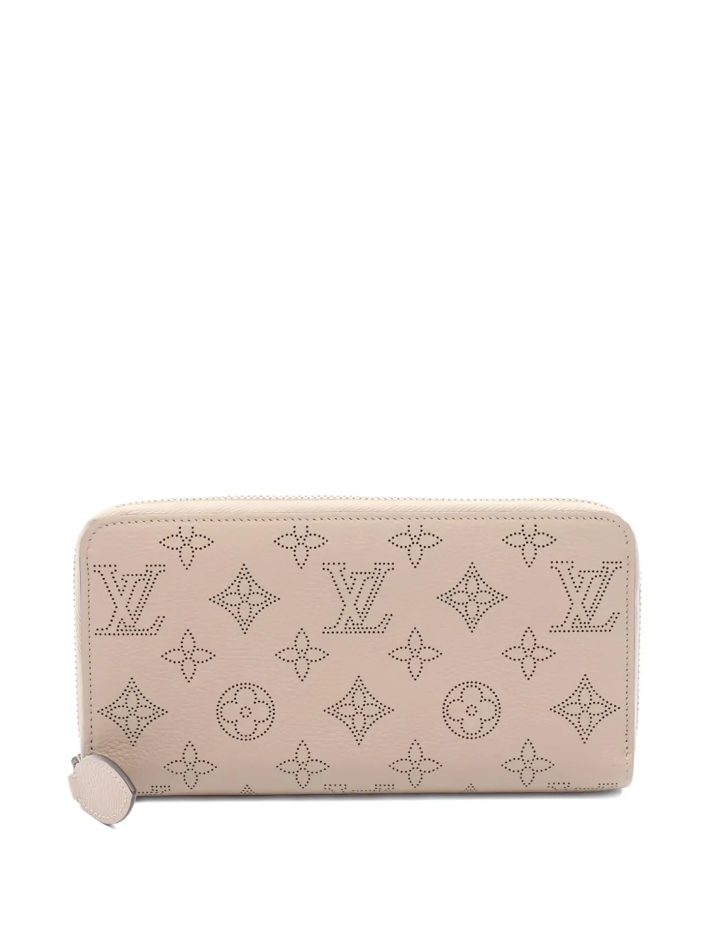 Louis Vuitton Pre-Owned 2021 Mahina Galle perforated-leather wallet - Nude