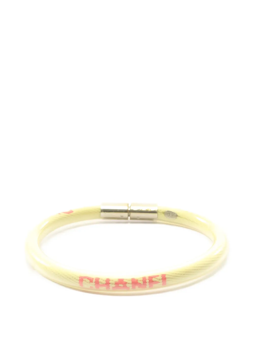 CHANEL Pre-Owned Bracciale rigido con logo 1986-1988 - Oro