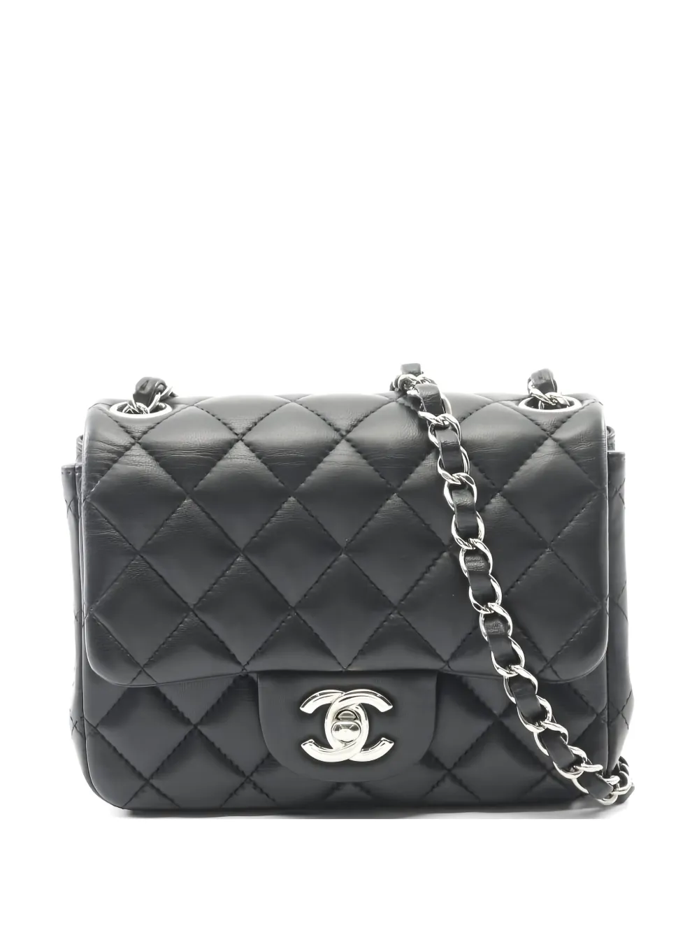 CHANEL Pre-Owned 2019 mini matelasse chain-strap shoulder bag - Nero