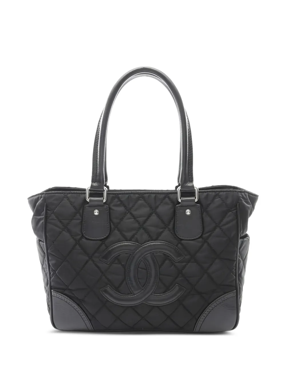 CHANEL Pre-Owned 2008-2009 Quilted leather tote bag - Nero