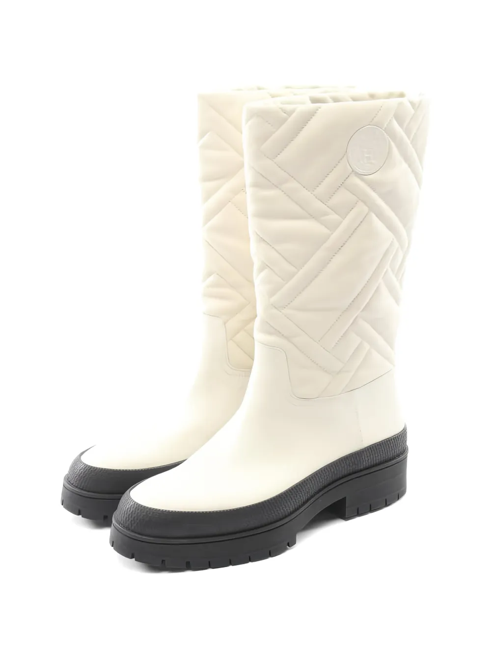 Hermès Pre-Owned 2010s Fuji Stiefel mit Steppung - Nude