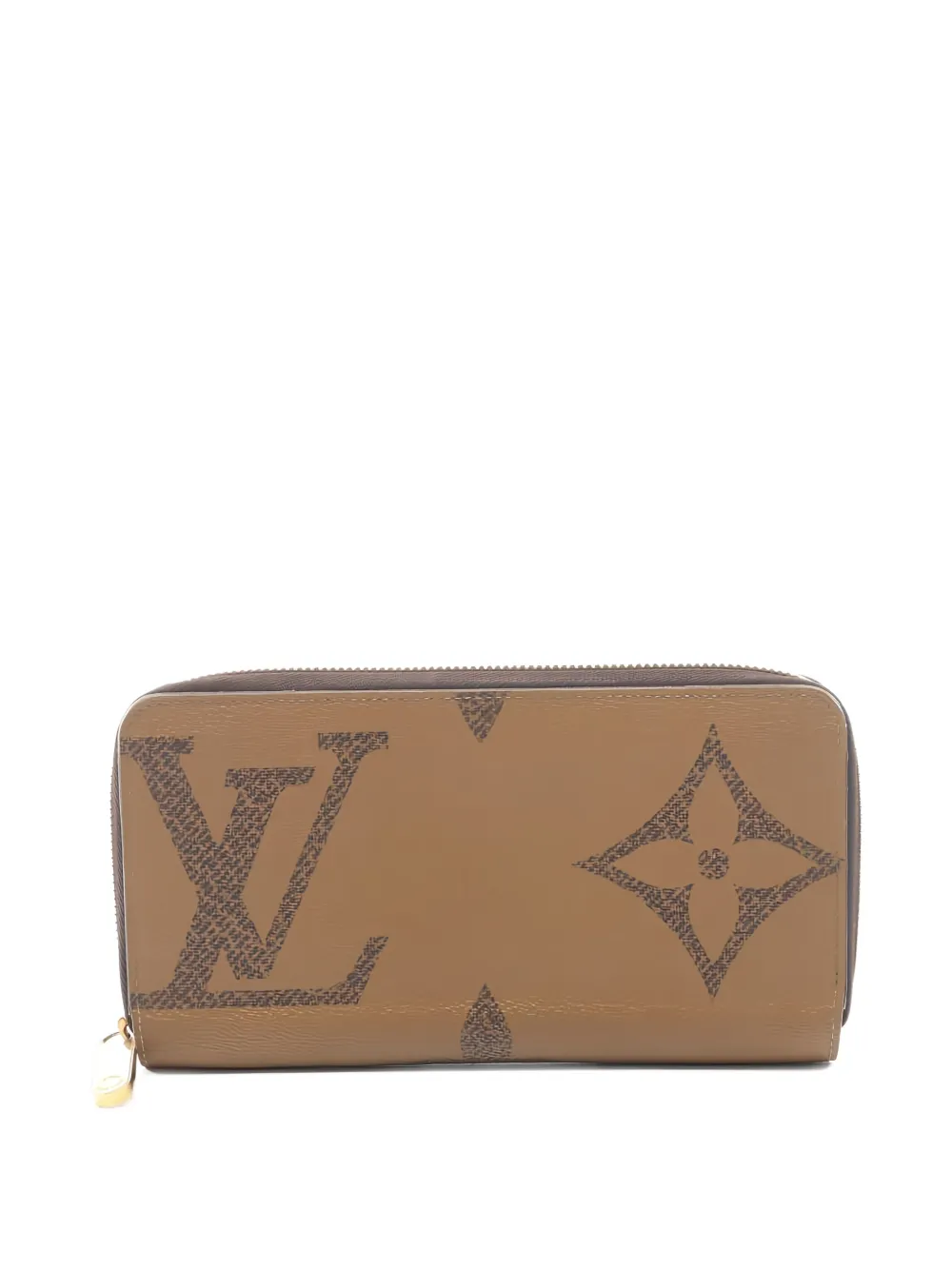 Louis Vuitton Pre-Owned Portafoglio con monogramma e zip 2021 - Marrone