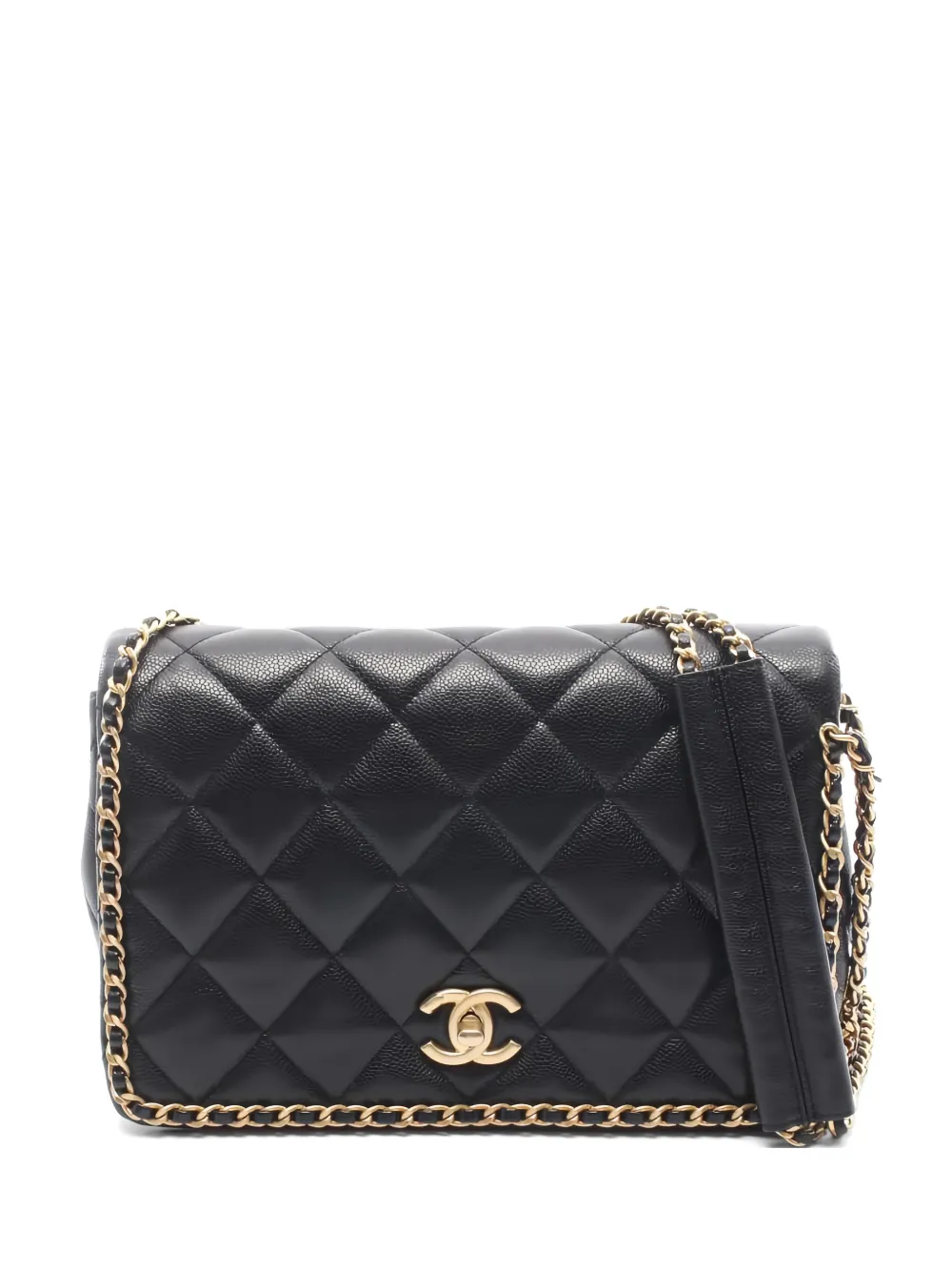 CHANEL Pre-Owned 2021 quilted chain shoulder bag - Nero