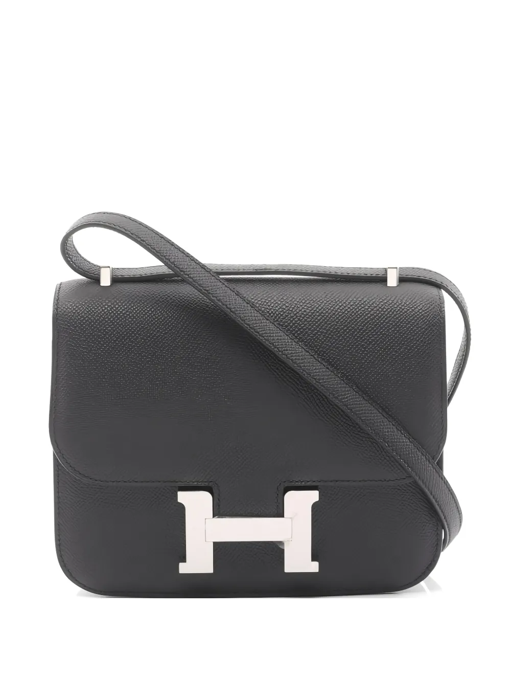 Hermès Pre-Owned 2025 mini Constance 3 leather bag - Nero