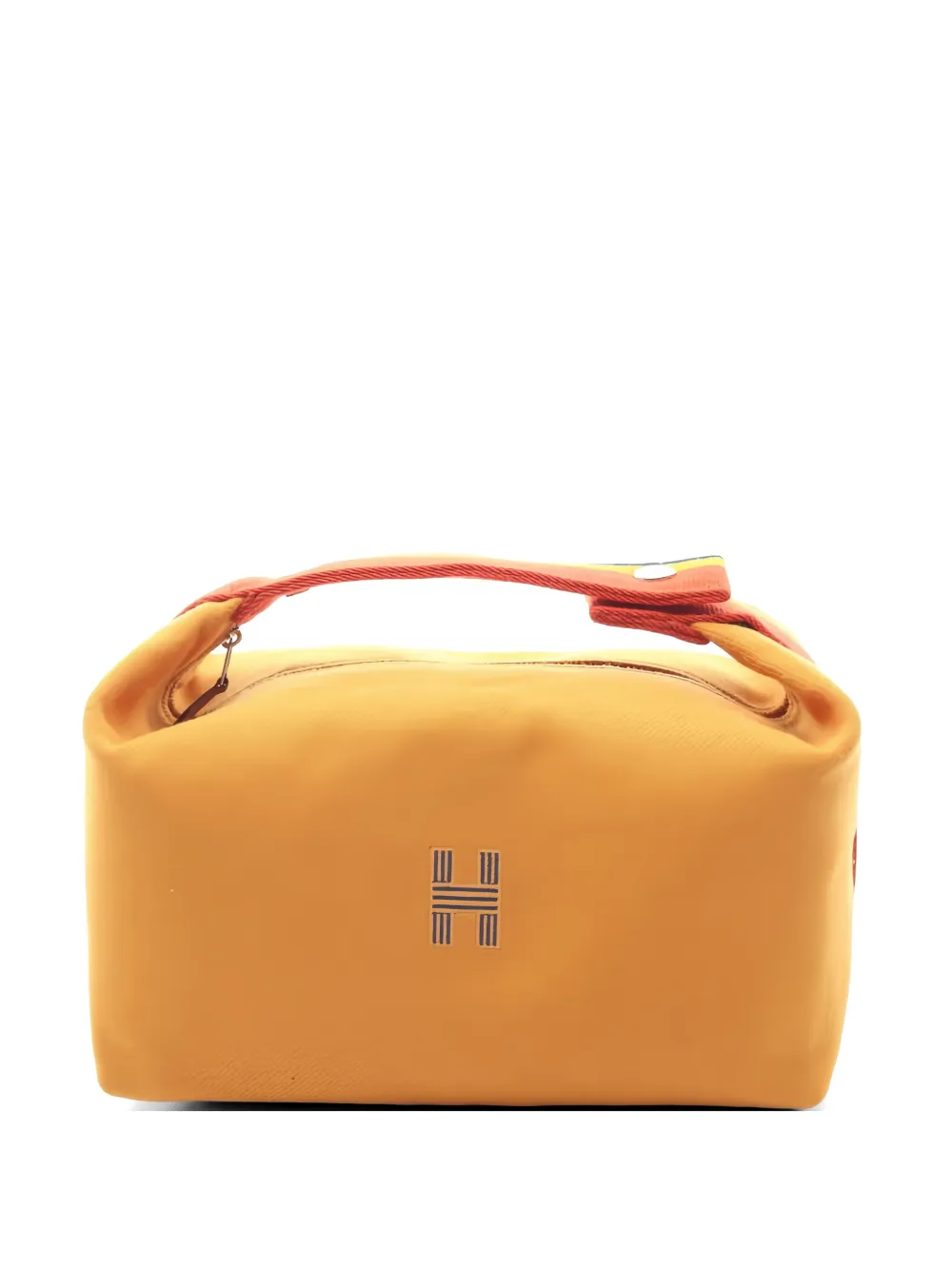 Hermès Pre-Owned 10s Brid A Black GM pouch bag - Arancione