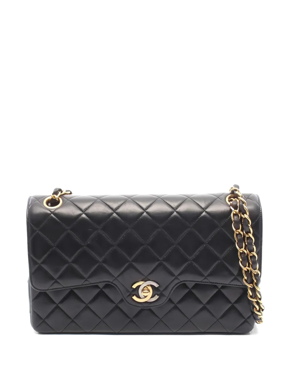 CHANEL Pre-Owned 1994-1996 double-flap matelasse chain-strap shoulder bag - Nero