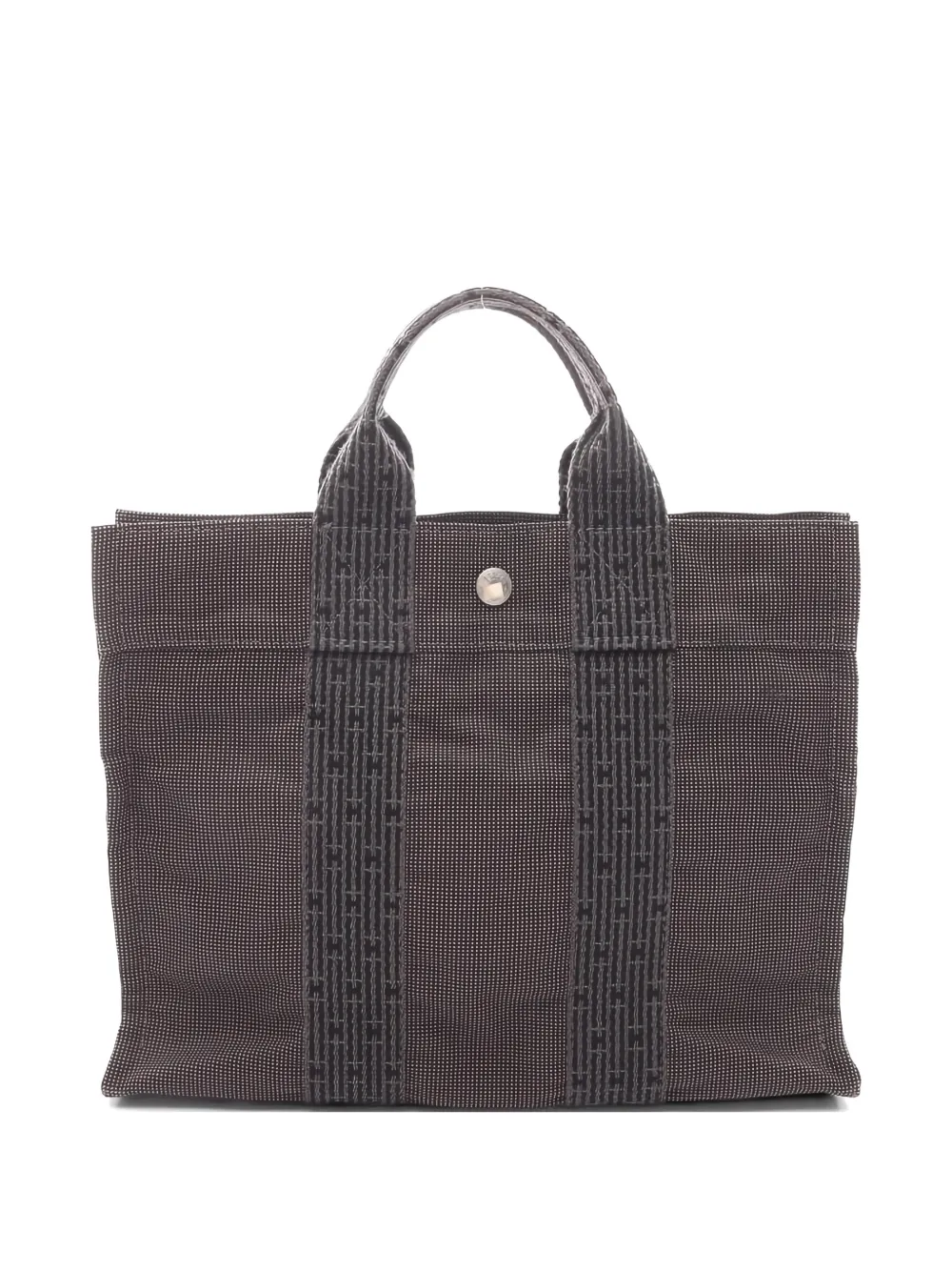 Hermès Pre-Owned Borsa a mano in tela anni 2000 - Marrone