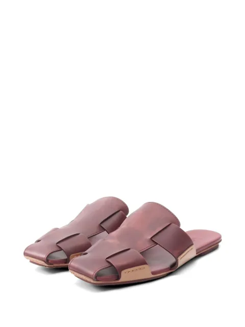 Hermès Pre-Owned vævede Ruse mules i læder fra 00'erne