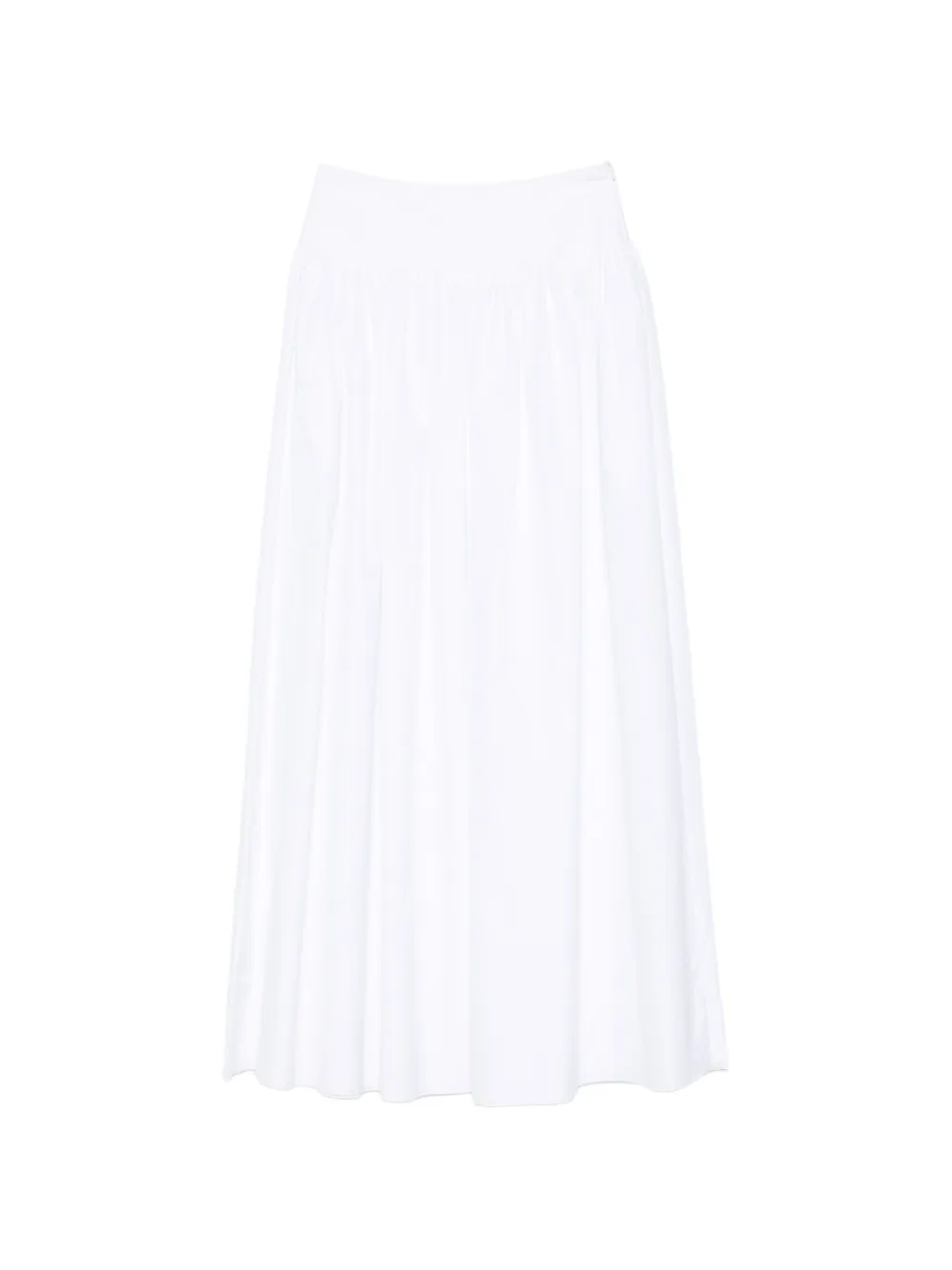 Lardini gathered maxi skirt - Bianco