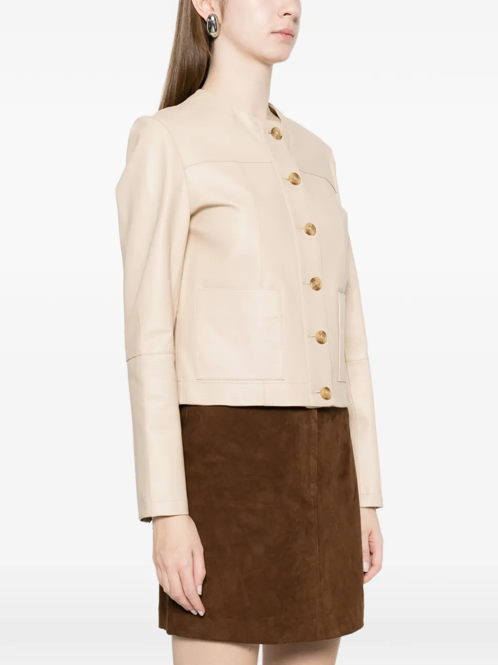  Bully Button Pocket Jacket - Neutrals 