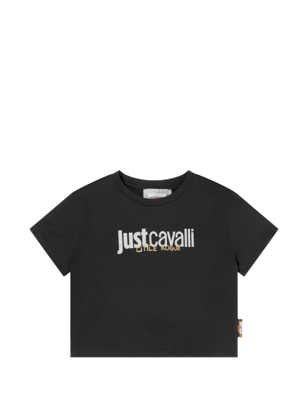 Just Cavalli Kids logo print T-shirt - Nero