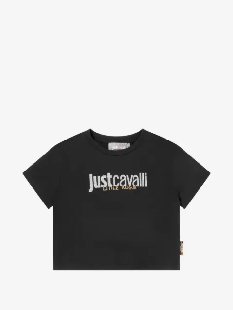 Just Cavalli Kids playera con logo estampado