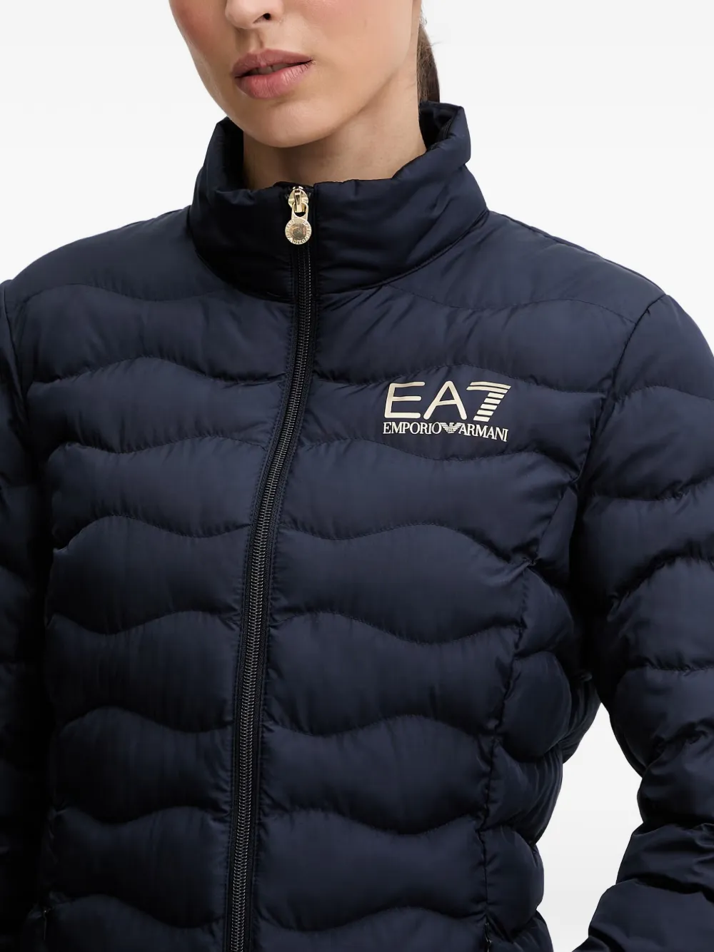 Ea7 Emporio Armani Gewatteerd jack Blauw