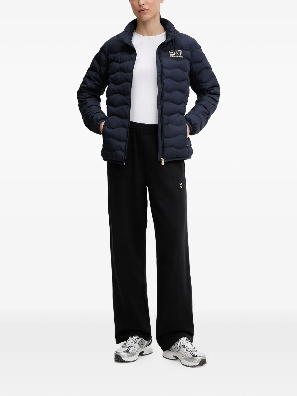 Ea7 Emporio Armani Gewatteerd jack Blauw