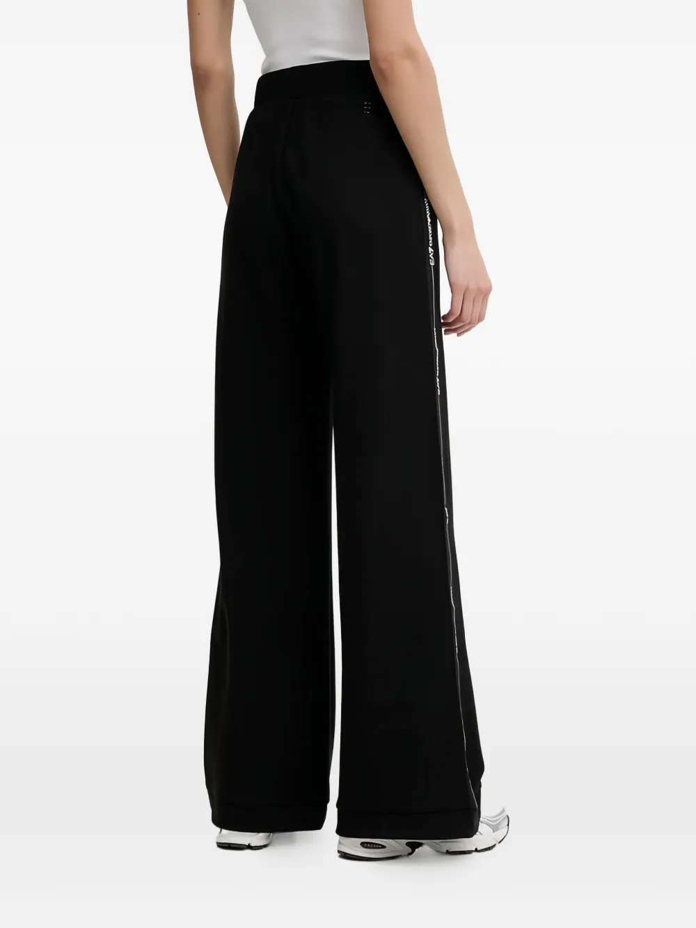 Ea7 Emporio Armani Trainingsbroek met logostreep Zwart