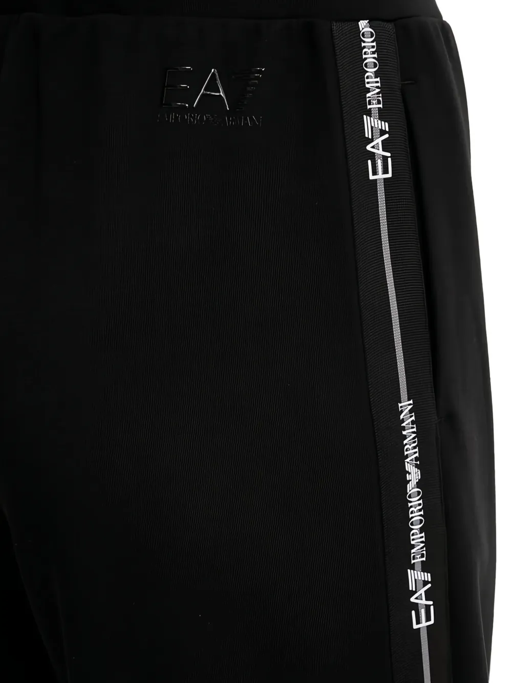 Ea7 Emporio Armani Trainingsbroek met logostreep Zwart