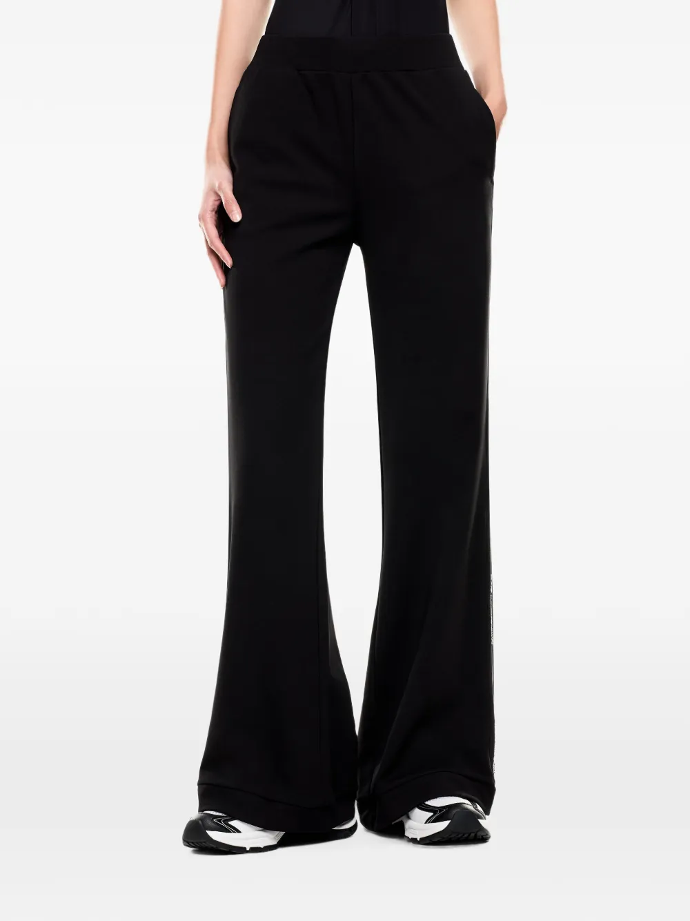 Ea7 Emporio Armani Trainingsbroek met logostreep Zwart