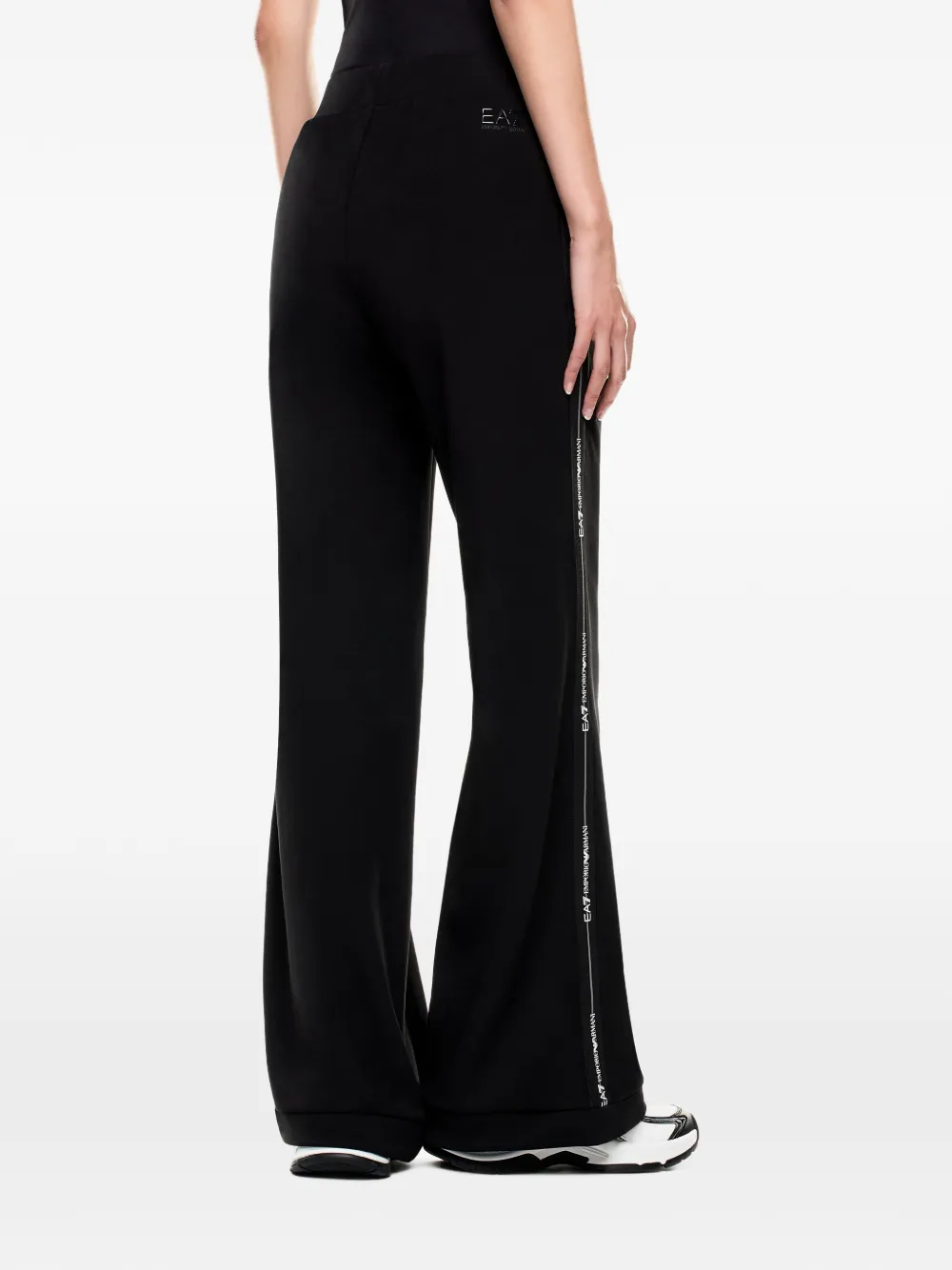 Ea7 Emporio Armani Trainingsbroek met logostreep Zwart