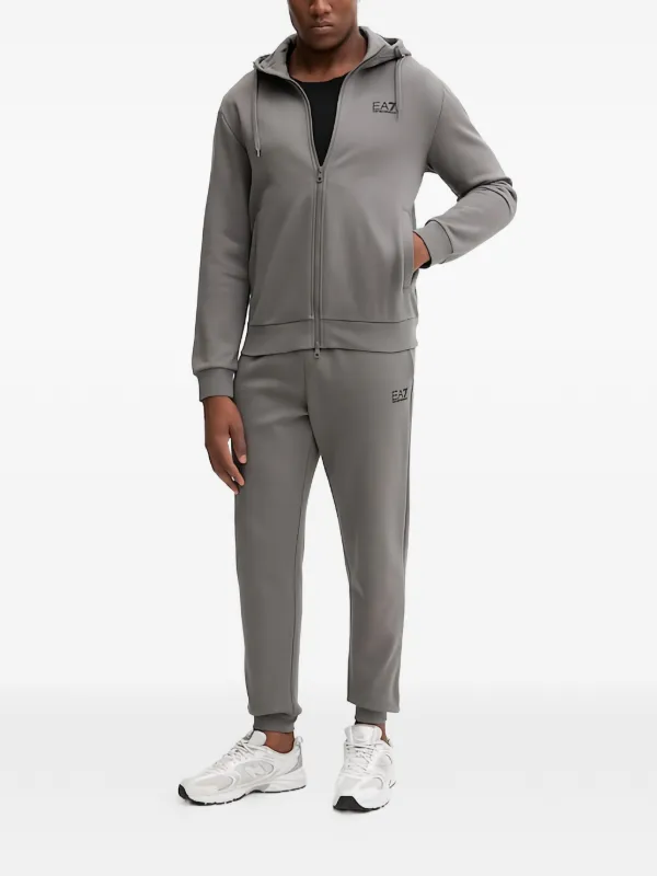 Ea7 Emporio Armani ジップアップ パーカー | グレー | FARFETCH JP